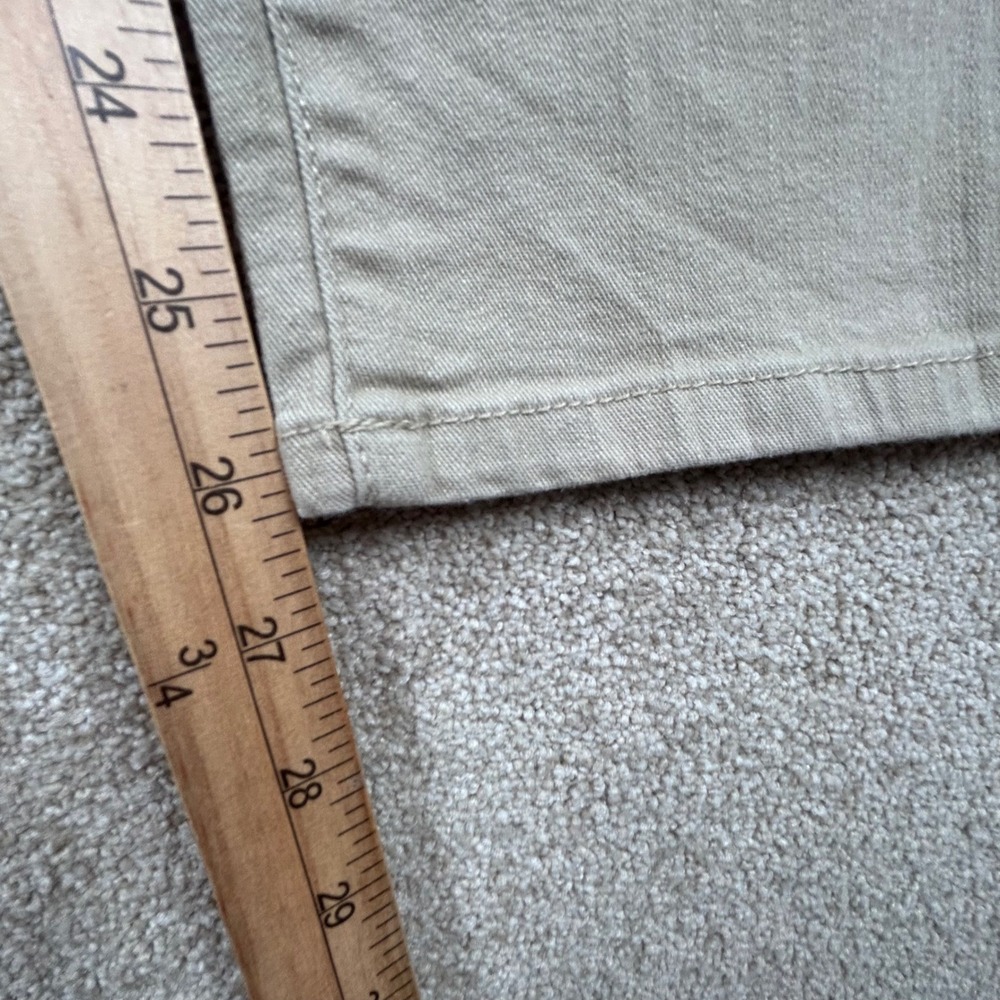 Style&co Denim Slim Leg Pants Khaki Tan Womens Size 4P Petite Stretch Jeans - Picture 2 of 8